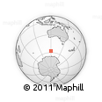 Outline Map of the Area around 57° 32' 24" S, 119° 55' 30" E, rectangular outline