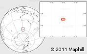 Blank Location Map of the area around 57° 32' 24" S, 120° 46' 30" E