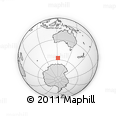 Outline Map of the Area around 57° 32' 24" S, 121° 37' 30" E, rectangular outline