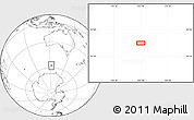 Blank Location Map of the area around 57° 32' 24" S, 122° 28' 29" E