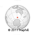 Outline Map of the Area around 57° 32' 24" S, 122° 28' 29" E, rectangular outline