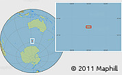 Savanna Style Location Map of the area around 57° 32' 24" S, 123° 19' 29" E
