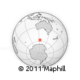 Outline Map of the Area around 57° 32' 24" S, 123° 19' 29" E, rectangular outline