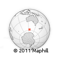 Outline Map of the Area around 57° 32' 24" S, 124° 10' 30" E, rectangular outline