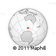 Outline Map of the Area around 57° 32' 24" S, 125° 1' 30" E, rectangular outline