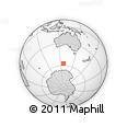 Outline Map of the Area around 57° 32' 24" S, 126° 43' 29" E, rectangular outline