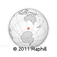 Outline Map of the Area around 57° 32' 24" S, 127° 34' 30" E, rectangular outline
