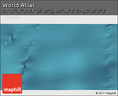 Satellite 3D Map of the Area around 57° 32' 24" S, 146° 16' 30" E