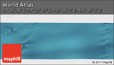 Satellite Panoramic Map of the Area around 57° 32' 24" S, 146° 16' 30" E