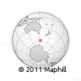Outline Map of the Area around 57° 32' 24" S, 152° 13' 29" E, rectangular outline