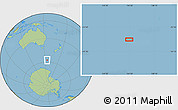 Savanna Style Location Map of the area around 57° 32' 24" S, 154° 46' 30" E