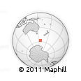 Outline Map of the Area around 57° 32' 24" S, 156° 28' 29" E, rectangular outline