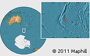 Satellite Location Map of the area around 57° 32' 24" S, 159° 1' 30" E