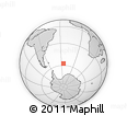 Outline Map of the Area around 57° 32' 24" S, 25° 25' 29" W, rectangular outline