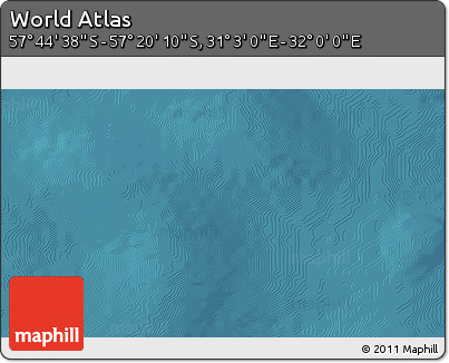 Satellite 3D Map of the Area around 57° 32' 24" S, 31° 31' 29" E