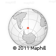 Outline Map of the Area around 57° 32' 24" S, 31° 22' 30" W, rectangular outline