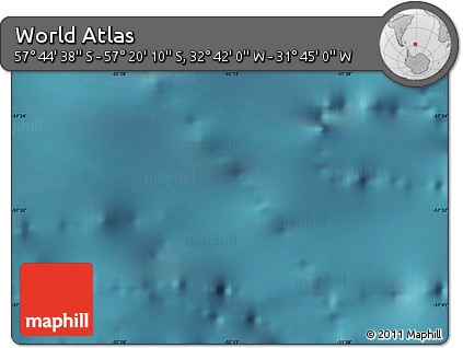 Satellite Map of the Area around 57° 32' 24" S, 32° 13' 30" W
