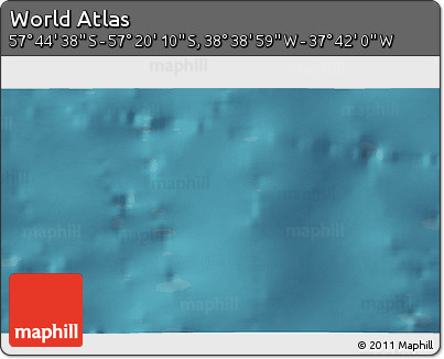Satellite 3D Map of the Area around 57° 32' 24" S, 38° 10' 29" W
