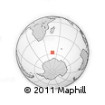 Outline Map of the Area around 57° 32' 24" S, 46° 49' 30" E, rectangular outline