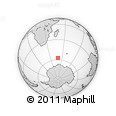 Outline Map of the Area around 57° 32' 24" S, 49° 22' 30" E, rectangular outline