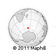 Outline Map of the Area around 57° 32' 24" S, 50° 13' 30" E, rectangular outline