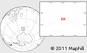 Blank Location Map of the area around 57° 32' 24" S, 51° 4' 30" E