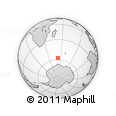 Outline Map of the Area around 57° 32' 24" S, 52° 46' 29" E, rectangular outline
