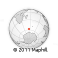 Outline Map of the Area around 57° 32' 24" S, 54° 28' 30" E, rectangular outline