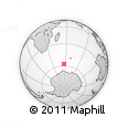 Outline Map of the Area around 57° 32' 24" S, 56° 10' 29" E, rectangular outline
