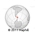 Outline Map of the Area around 57° 32' 24" S, 58° 34' 30" W, rectangular outline