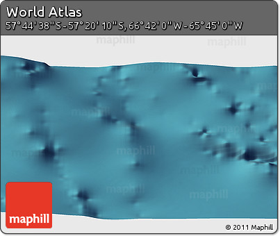 Satellite 3D Map of the Area around 57° 32' 24" S, 66° 13' 29" W