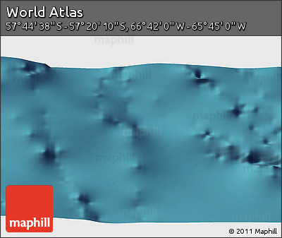 Satellite 3D Map of the Area around 57° 32' 24" S, 66° 13' 29" W
