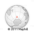Outline Map of the Area around 57° 32' 24" S, 70° 37' 30" E, rectangular outline