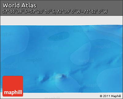 Political 3D Map of the Area around 57° 32' 24" S, 72° 10' 30" W