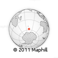 Outline Map of the Area around 57° 32' 24" S, 73° 10' 30" E, rectangular outline