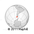 Outline Map of the Area around 57° 32' 24" S, 73° 52' 30" W, rectangular outline