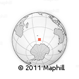 Outline Map of the Area around 57° 32' 24" S, 75° 43' 29" E, rectangular outline