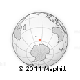 Where is the area around 57° 32' 24" S, 83° 22' 30" E located? Outline Map of the Area around 57° 32' 24" S, 83° 22' 30" E, rectangular outline