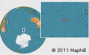 Satellite Location Map of the area around 57° 32' 24" S, 93° 34' 29" E