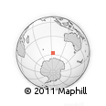 Outline Map of the Area around 57° 32' 24" S, 93° 34' 29" E, rectangular outline