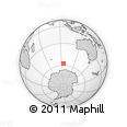 Outline Map of the Area around 57° 32' 24" S, 94° 25' 30" E, rectangular outline