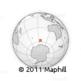 Outline Map of the Area around 57° 32' 24" S, 96° 7' 30" E, rectangular outline