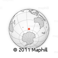 Outline Map of the Area around 57° 32' 24" S, 96° 58' 29" E, rectangular outline