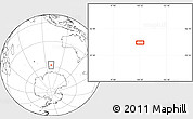 Blank Location Map of the area around 57° 54' 14" S, 100° 22' 30" E