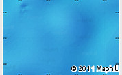 Shaded Relief Map of the area around 57° 54' 14" S, 100° 22' 30" E