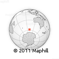 Outline Map of the Area around 57° 54' 14" S, 100° 22' 30" E, rectangular outline