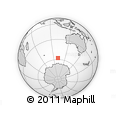 Outline Map of the Area around 57° 54' 14" S, 101° 13' 29" E, rectangular outline