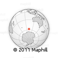 Outline Map of the Area around 57° 54' 14" S, 102° 4' 29" E, rectangular outline