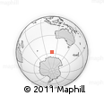 Outline Map of the Area around 57° 54' 14" S, 108° 1' 30" E, rectangular outline