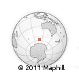Outline Map of the Area around 57° 54' 14" S, 108° 52' 30" E, rectangular outline